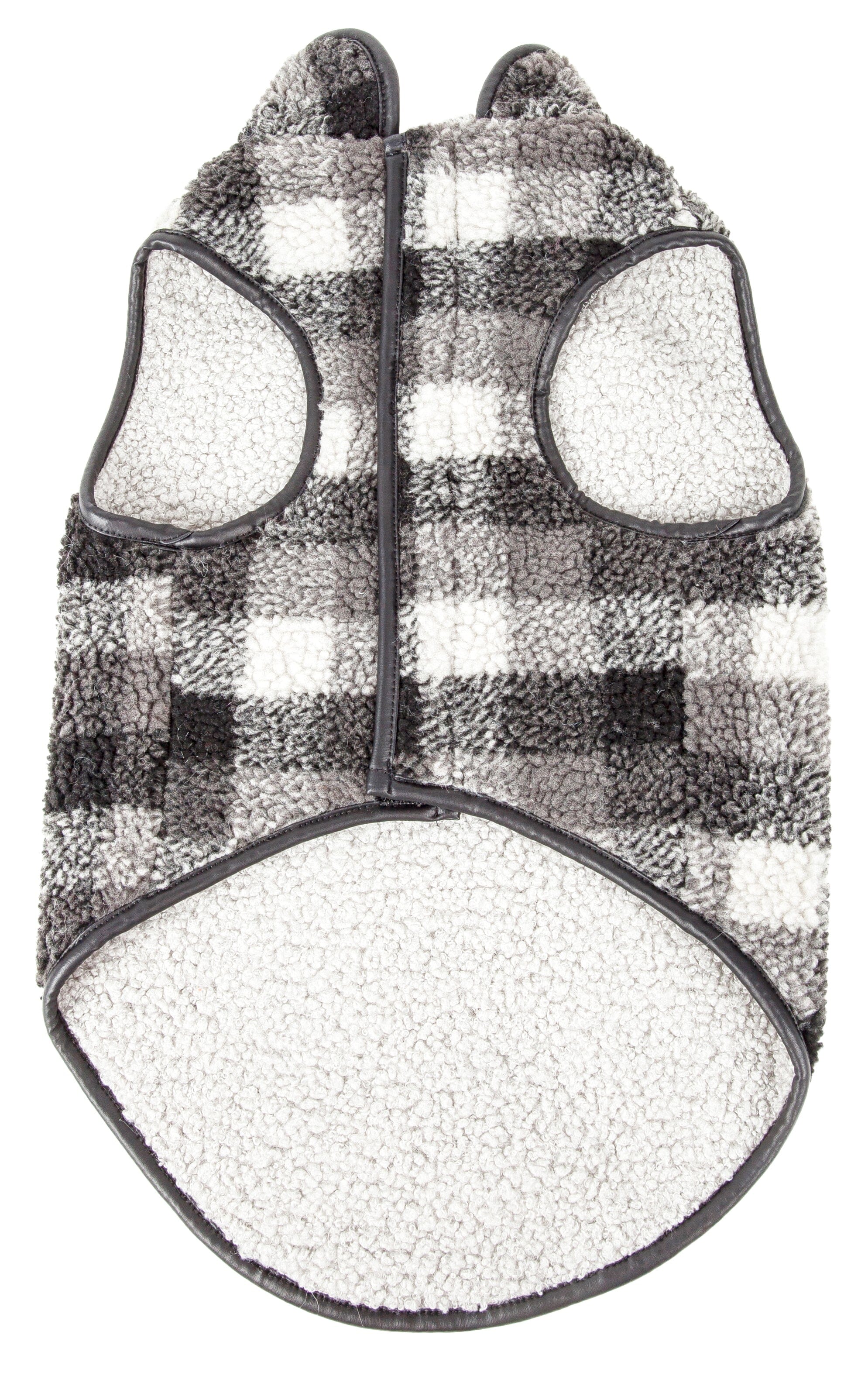 Pet Life ®  'Black Boxer' Classical Fashion Insulated Plaid Dog Coat