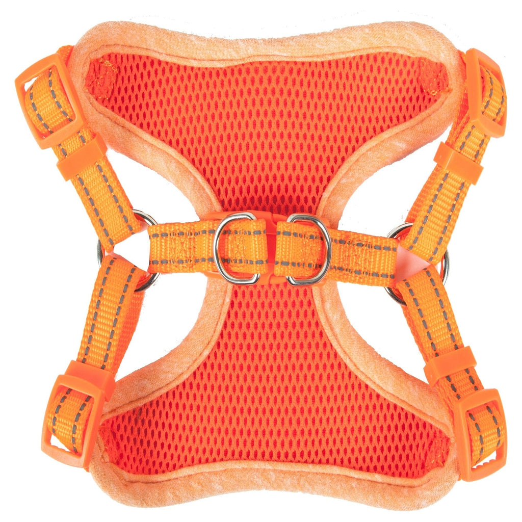Pet Life ®  'Bonatied' Mesh Reversed Adjustable Fashion Dog Harness W/ Designer Neck Tie