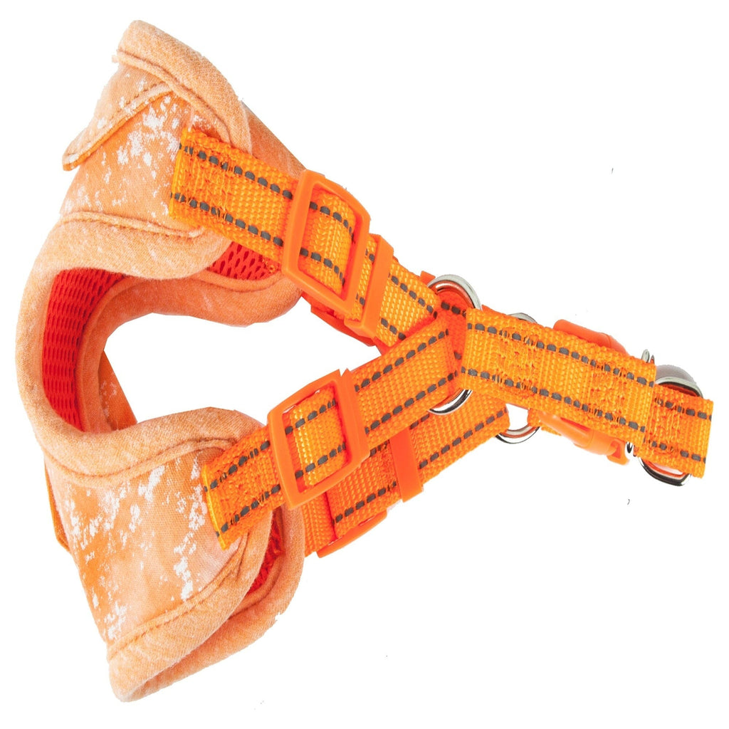 Pet Life ®  'Bonatied' Mesh Reversed Adjustable Fashion Dog Harness W/ Designer Neck Tie