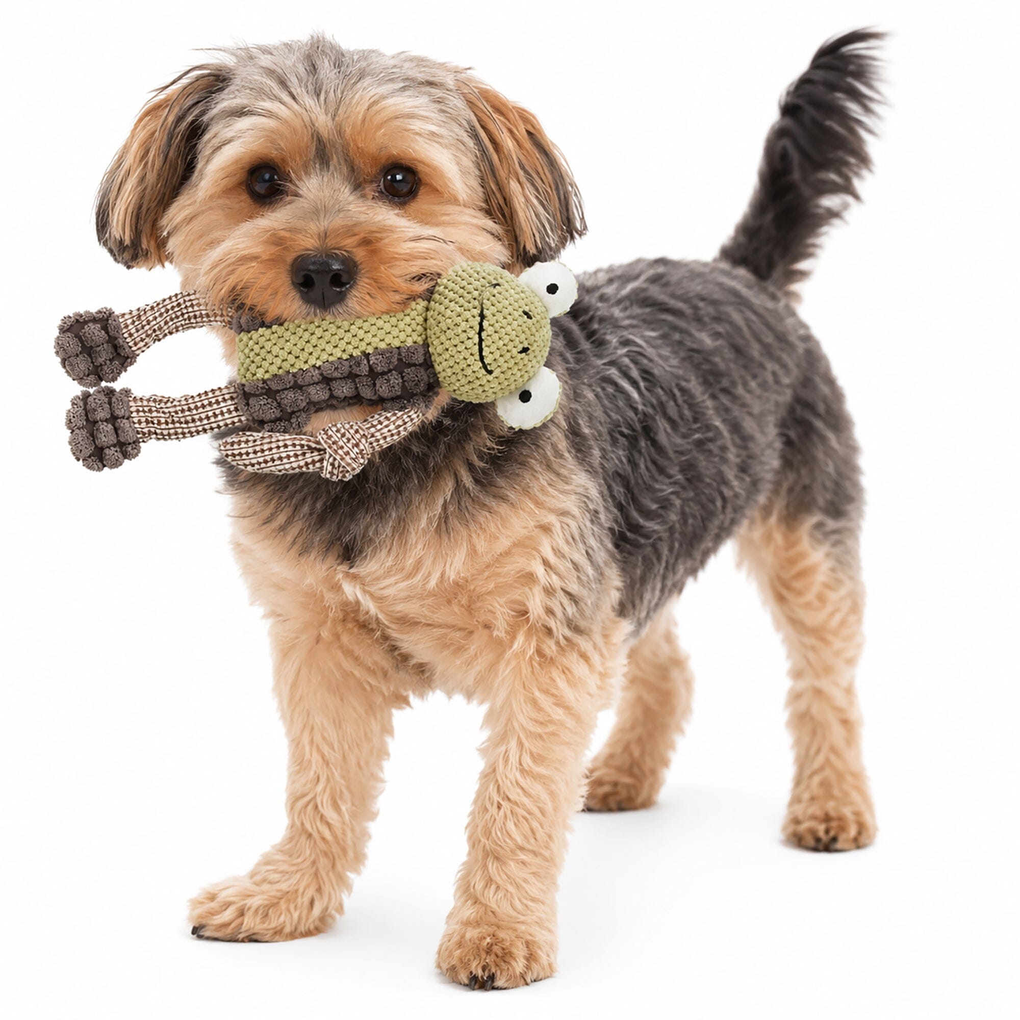 Pet Life ® 'Bull Mannequin' Natural Jute Rope Chew Tug Plush Dog Toy