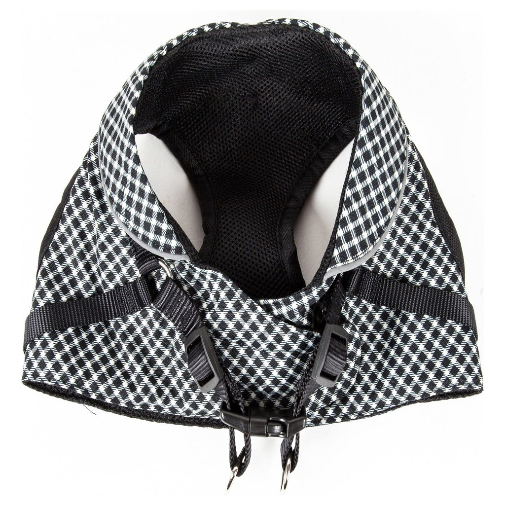 Pet Life ® 'Checkerwag' Checkered Mesh Reversed and Adjustable Fashion Dog Harness