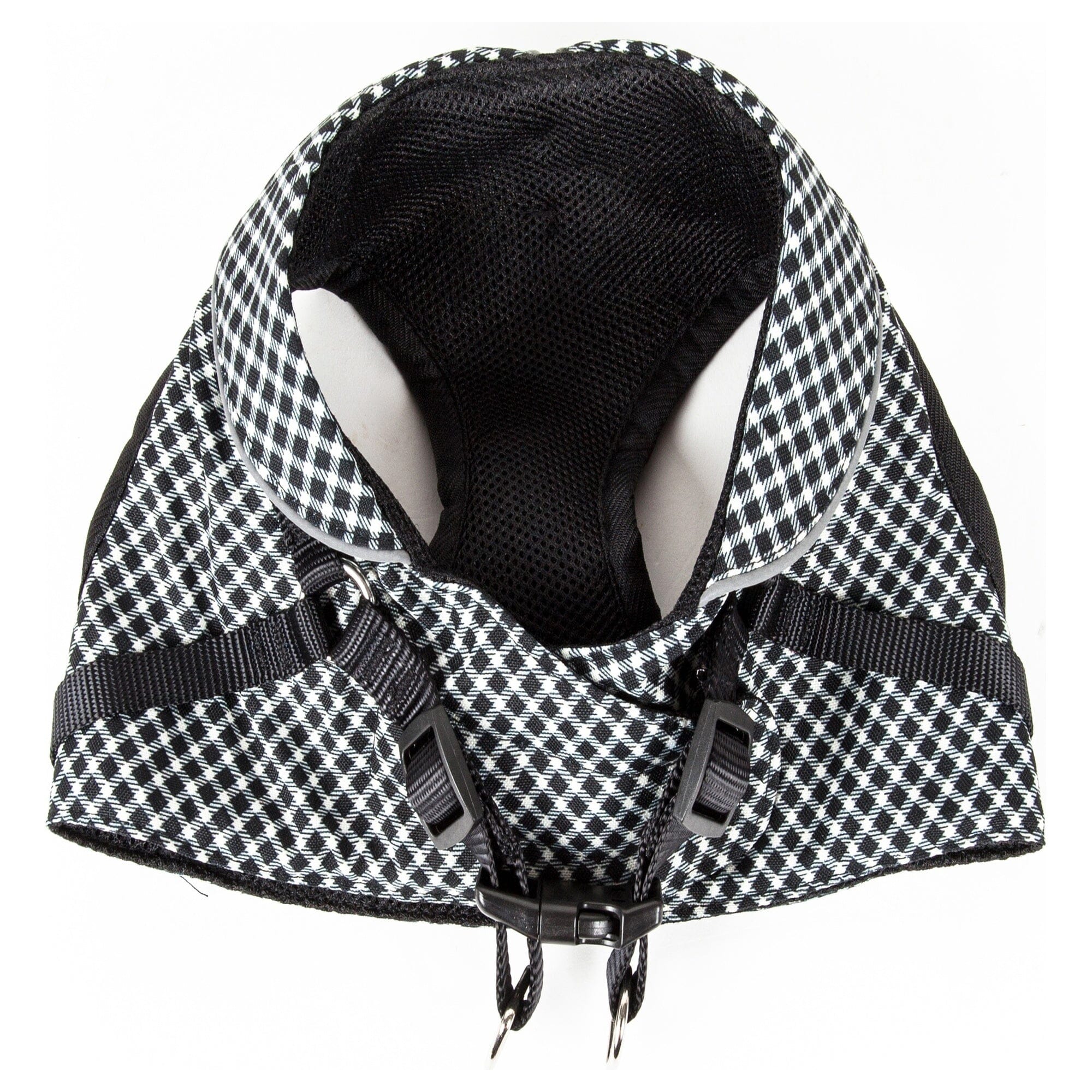 Pet Life ® 'Checkerwag' Checkered Mesh Reversed and Adjustable Fashion Dog Harness