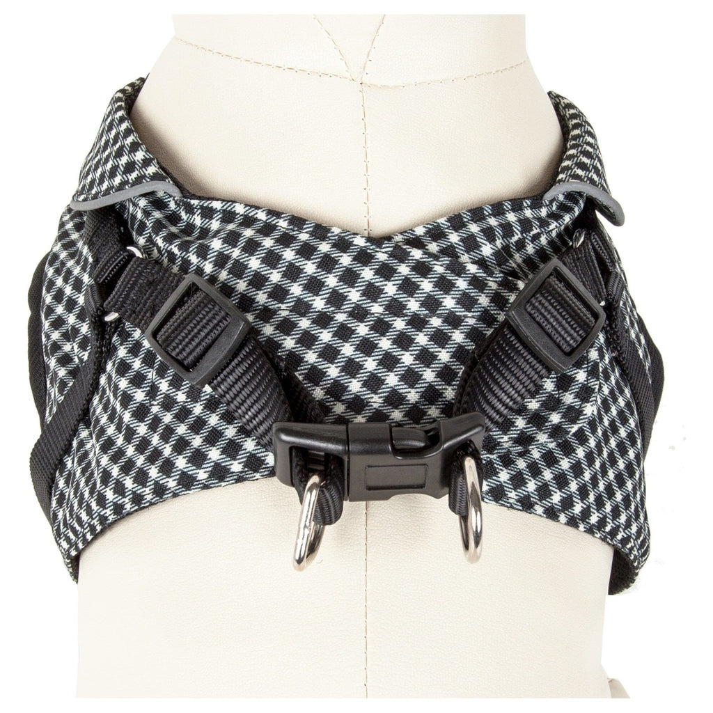 Pet Life ® 'Checkerwag' Checkered Mesh Reversed and Adjustable Fashion Dog Harness