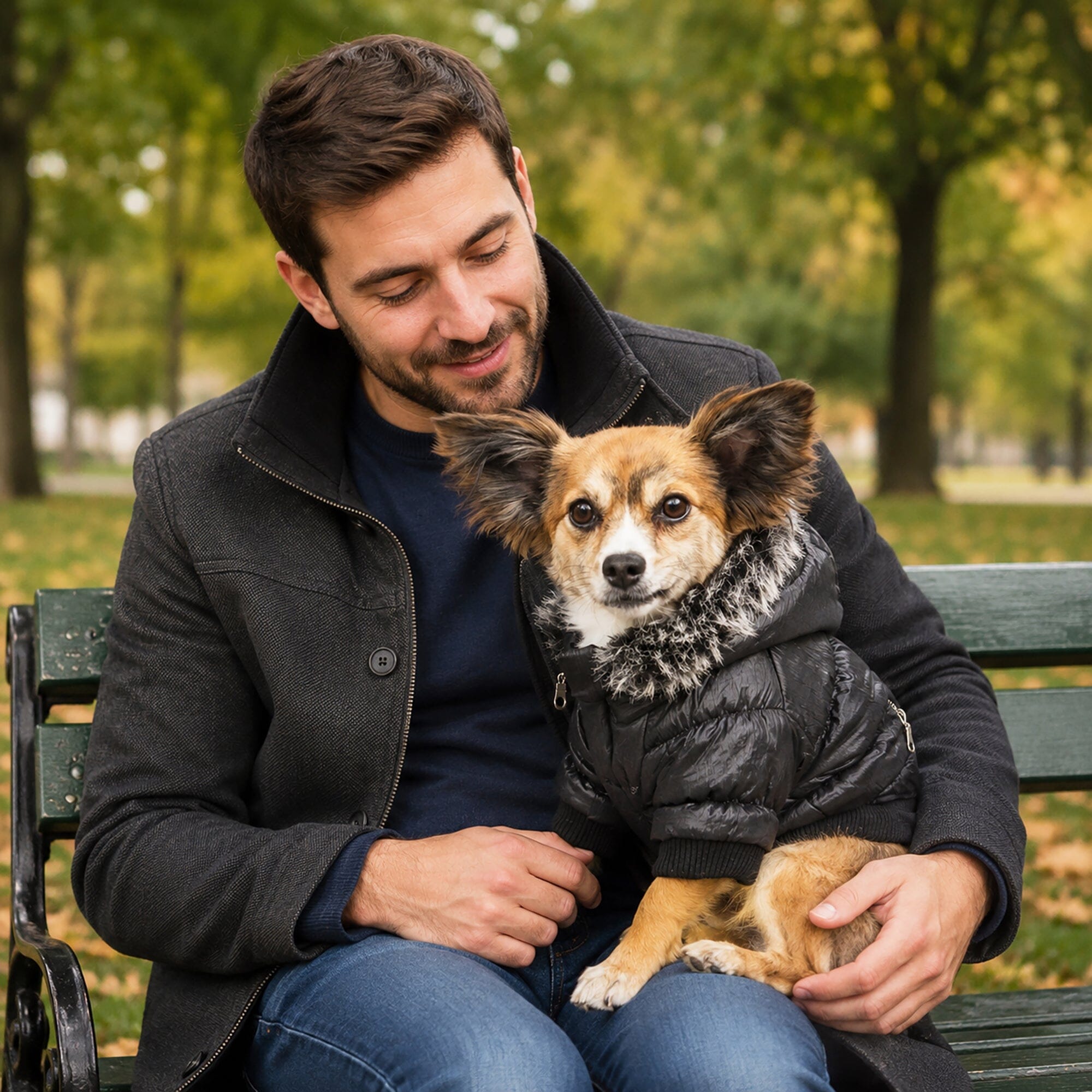 Pet Life ® Classic Metallic Fashion 3M Insulated Dog Coat Parka  w/ Removable Hood
