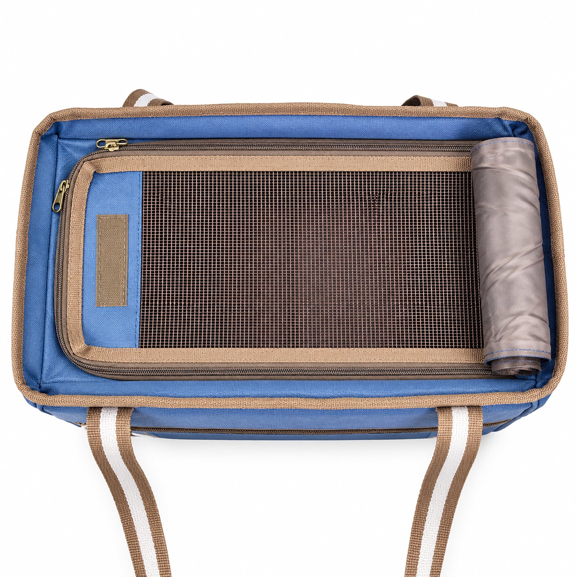 Pet Life ® Dual Snap Pocketed Fashion Designer Canvas Travel Pet Dog Carrier