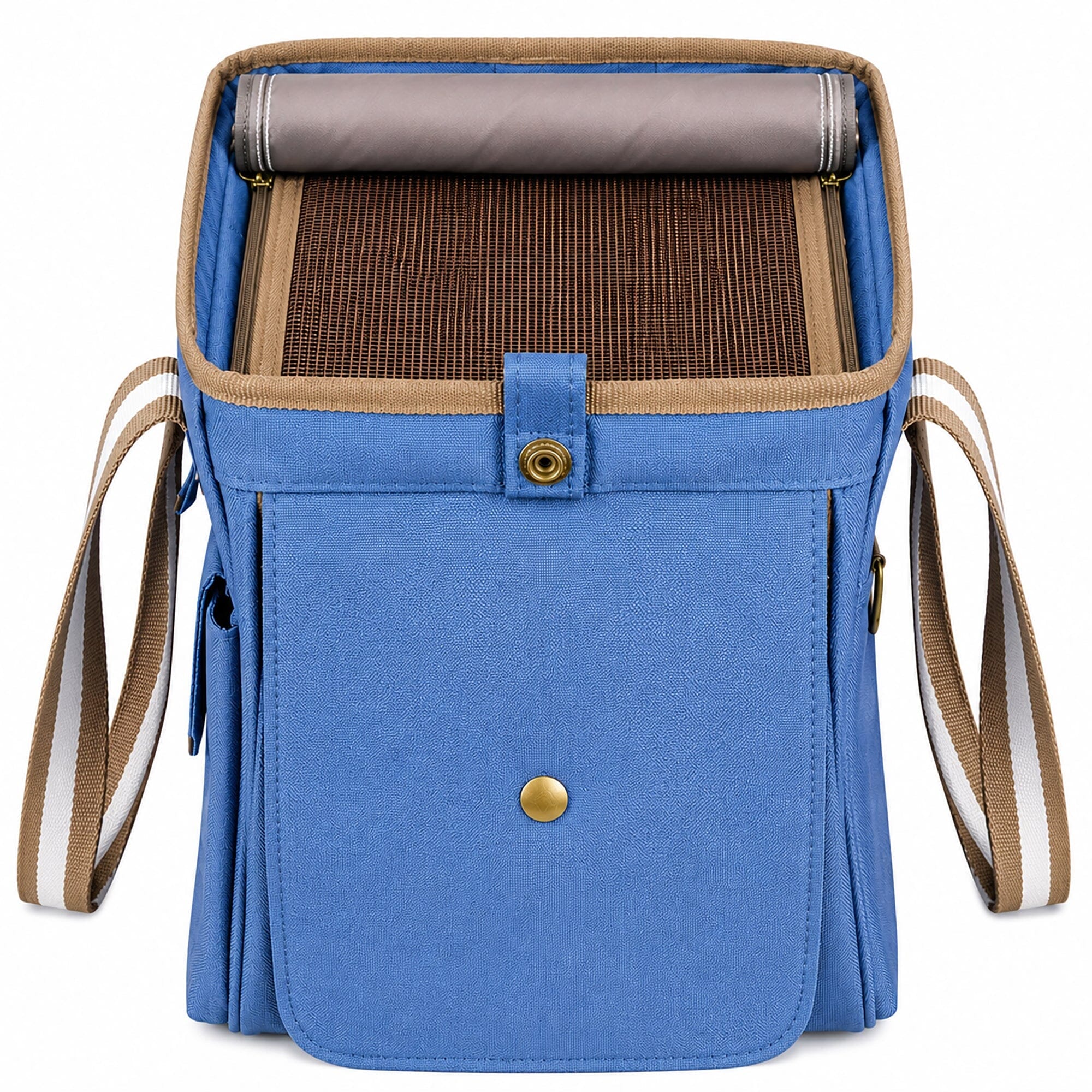 Pet Life ® Dual Snap Pocketed Fashion Designer Canvas Travel Pet Dog Carrier