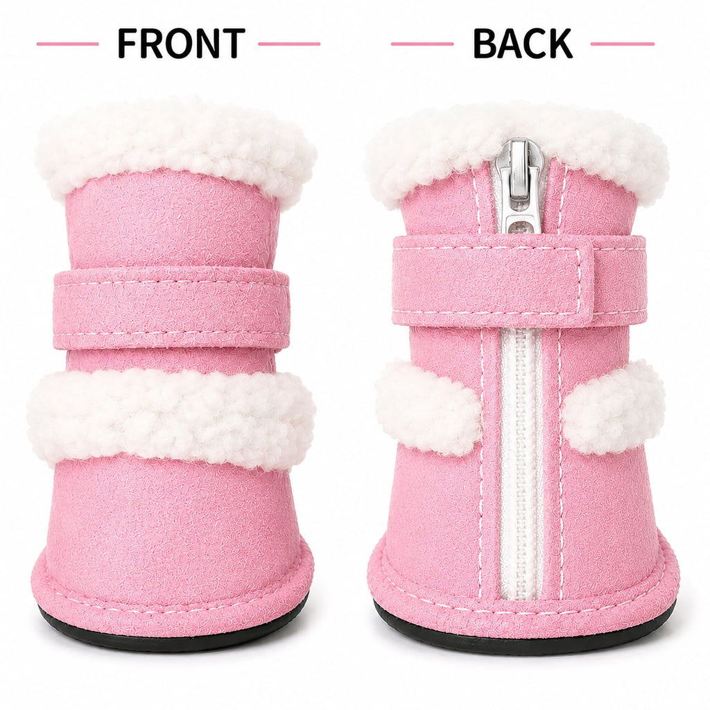 Pet Life ® 'Duggz' 3M Insulated Winter Fashion Dog Shoes Booties - Set of 4
