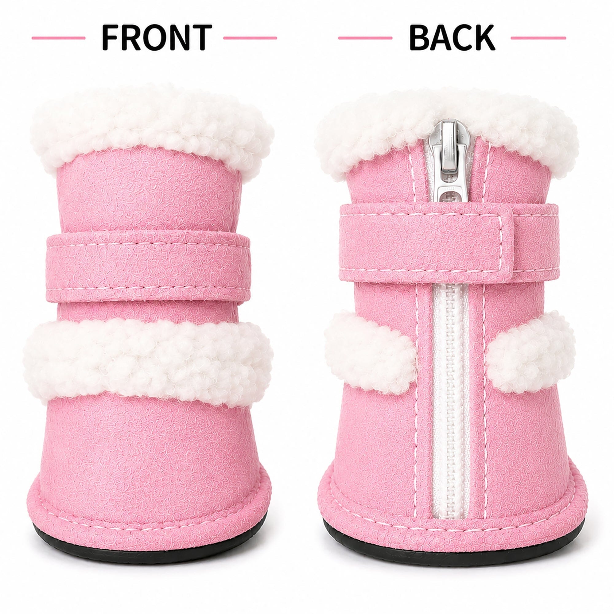 Pet Life ® 'Duggz' 3M Insulated Winter Fashion Dog Shoes Booties - Set of 4