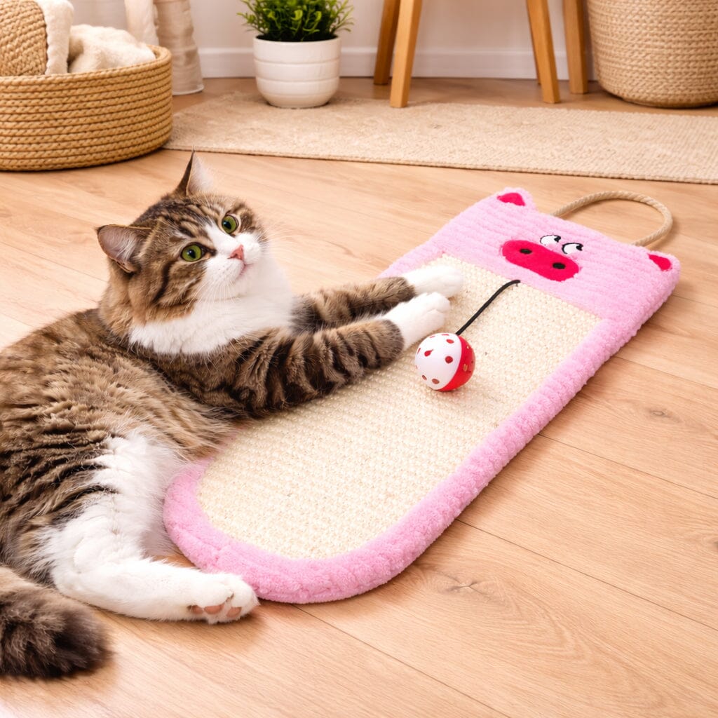 Pet Life ® Eco-Natural Sisal and Jute Hanging Carpet Cat Scratcher
