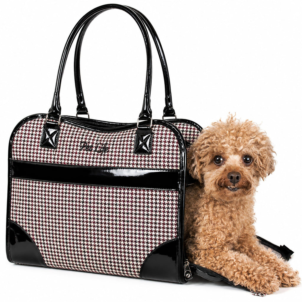 Pet Life ® Exquisite Airline Approved Designer Travel Pet Dog Handbag Carrier