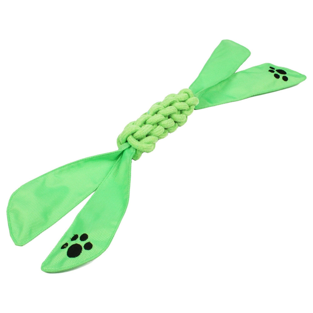 Pet Life ® 'Extreme Twist' Sporty Tugging Jute and Squeak Dog Toy