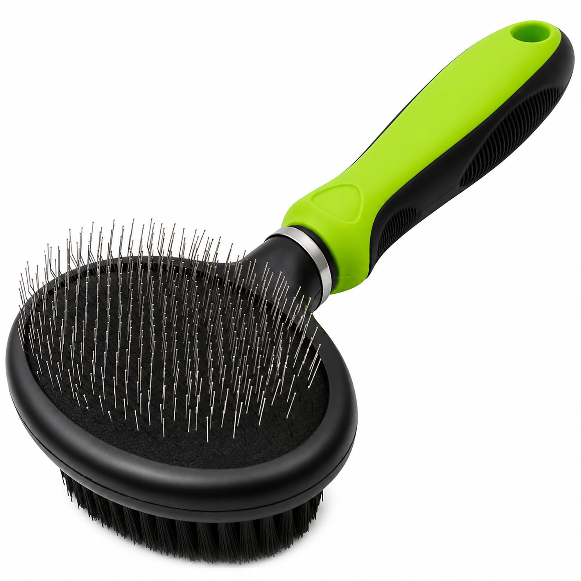 Pet Life ® Flex Series 2-in-1 Dual-Sided Slicker and Bristle Grooming Pet Brush