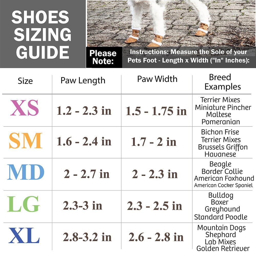 Pet Life ® Fur-Comfort 3M Insulated Fashion Fur and PVC Waterproof Winter Dog Boots - Set of 4