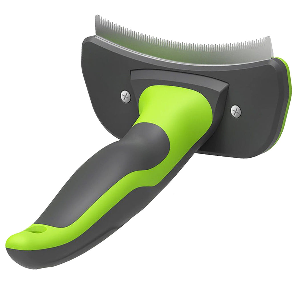 Pet Life ® 'Fur-Guard' Easy Self-Cleaning Grooming Deshedder Pet Comb