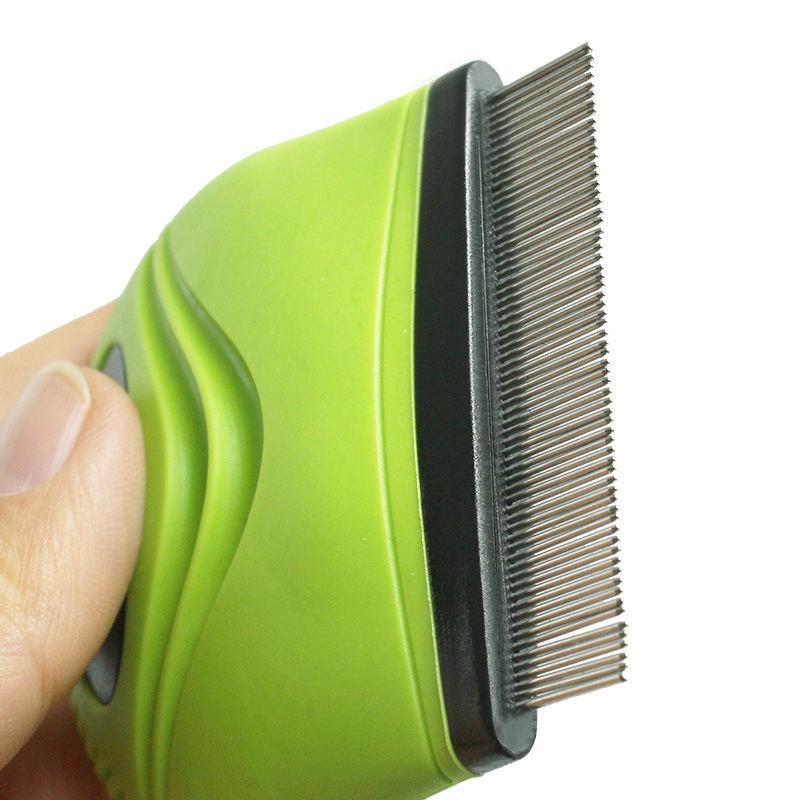 Pet Life ® 'Grazer' Handheld Travel Grooming Cat and Dog Flea and Tick Comb
