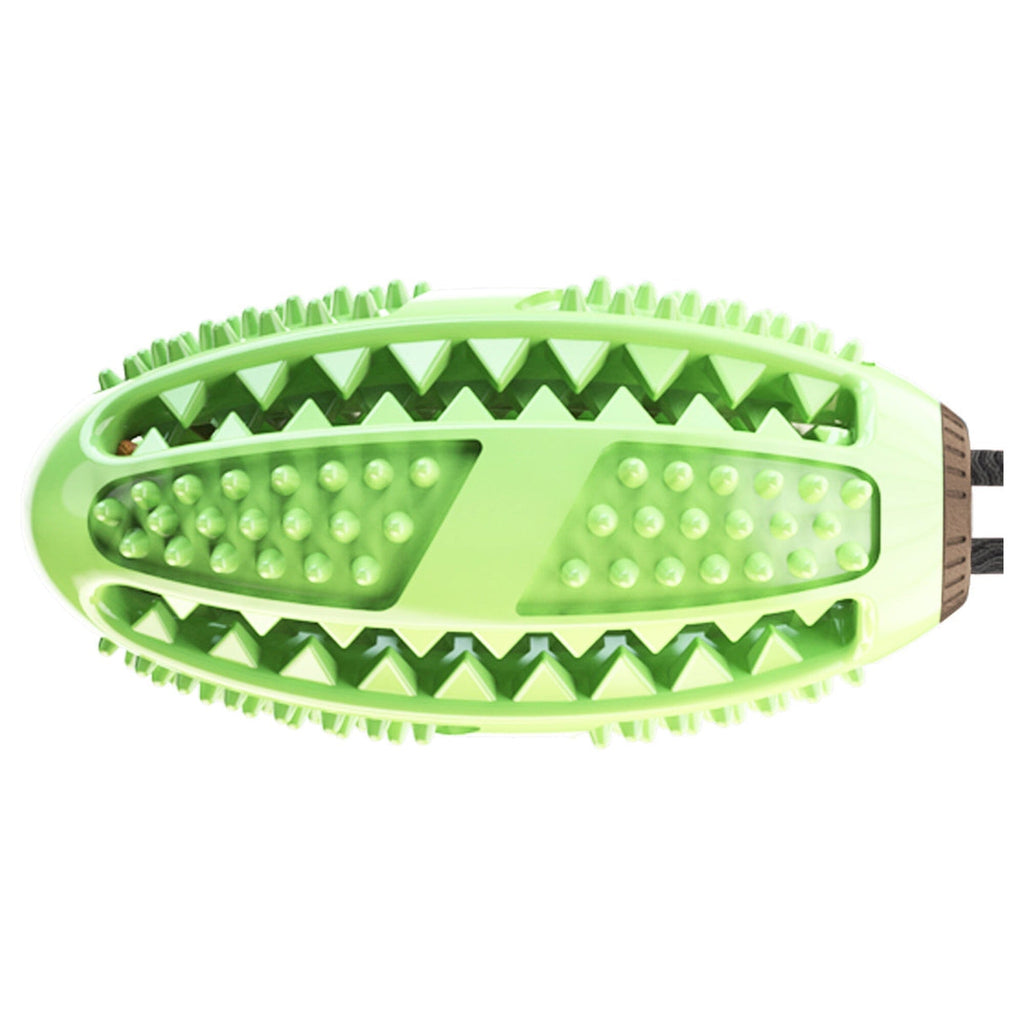 Pet Life ® 'Grip N' Play' Treat Dispensing Football Shaped Suction Cup Dog Toy