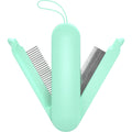 Pet Life ® 'JOYNE' Multi-Functional 2-in-1 Swivel Travel Grooming Comb and Deshedder