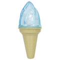 Pet Life ® 'Lick & Gnaw' Ice Cream Cone Freezable and Chewable Tossing Waterproof Floating Pet Dog Toy w/ Insertable Treat pocket
