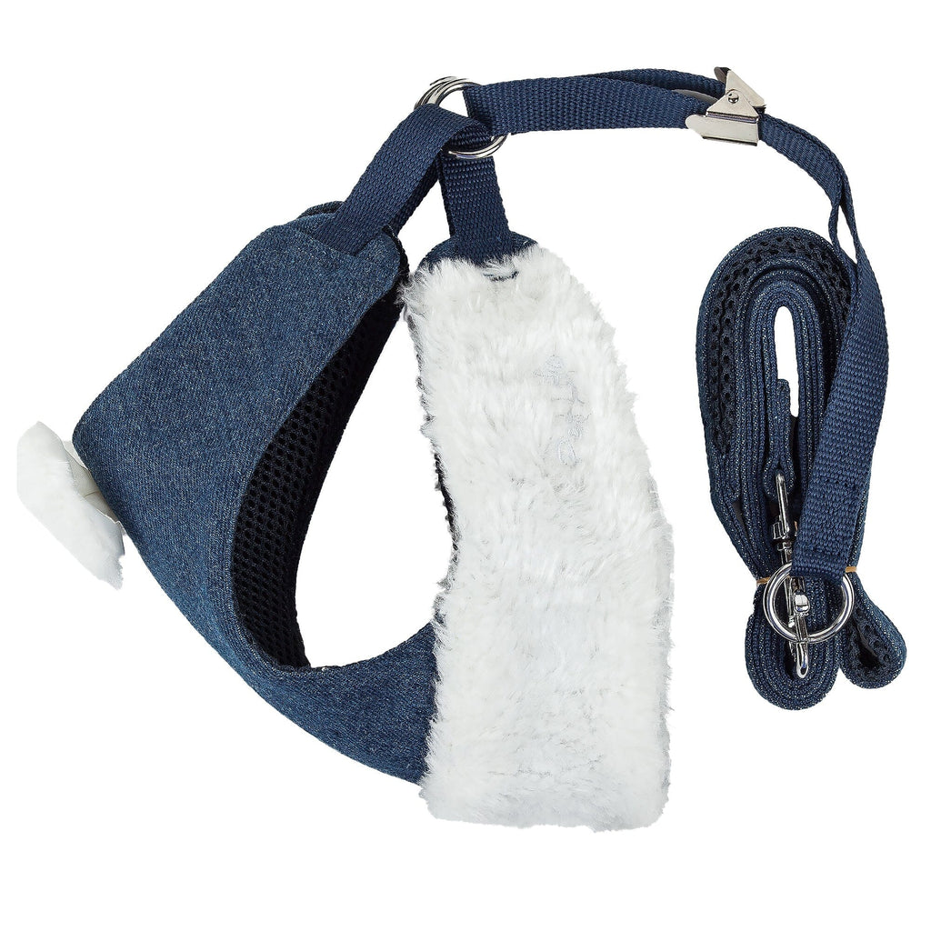Pet Life ® Luxe 'Pom Draper' 2-In-1 Adjustable Fashion Dog Harness and Leash