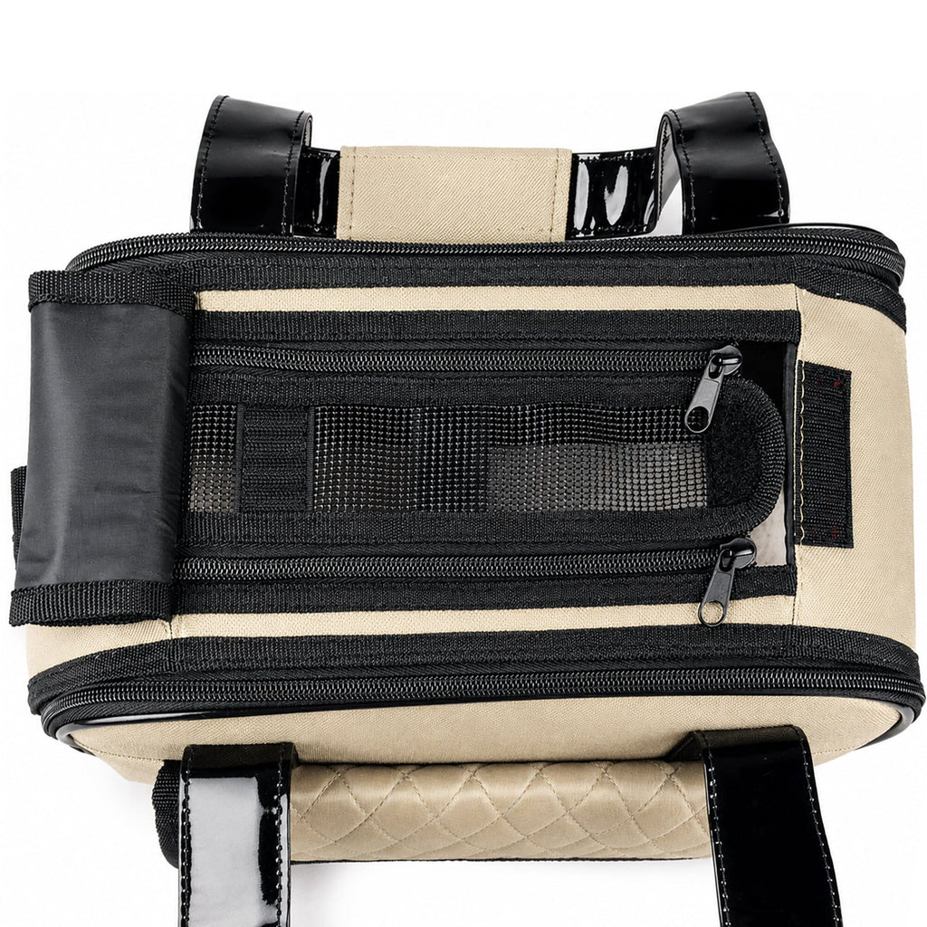 Pet Life ® Mystique Airline Approved Fashion Designer Travel Pet Dog Carrier w/ Pouch