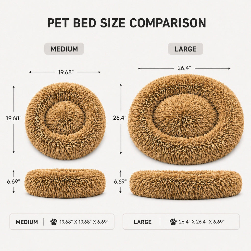 Pet Life ® 'Nestler' High-Grade Plush and Soft Rounded Pet Bed