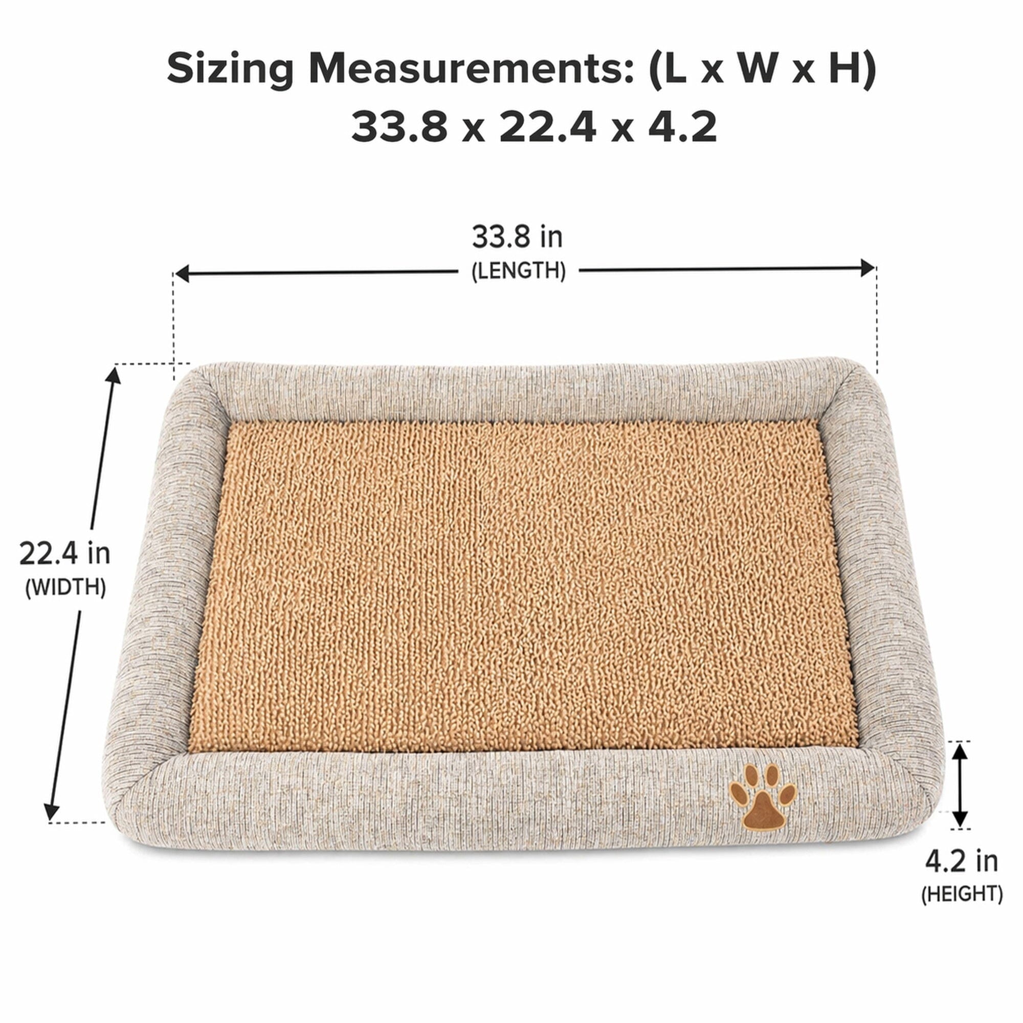 Pet Life ® 'Neutral Carpentry' Fashion Designer Nano-Silver Anit-Bacterial Pet Dog Bed Lounge