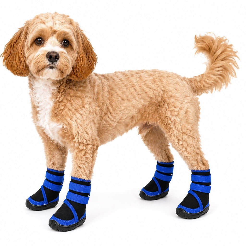 Pet Life ® 'Performance-Coned' Premium Stretch High Ankle Support Dog Shoes - Set Of 4