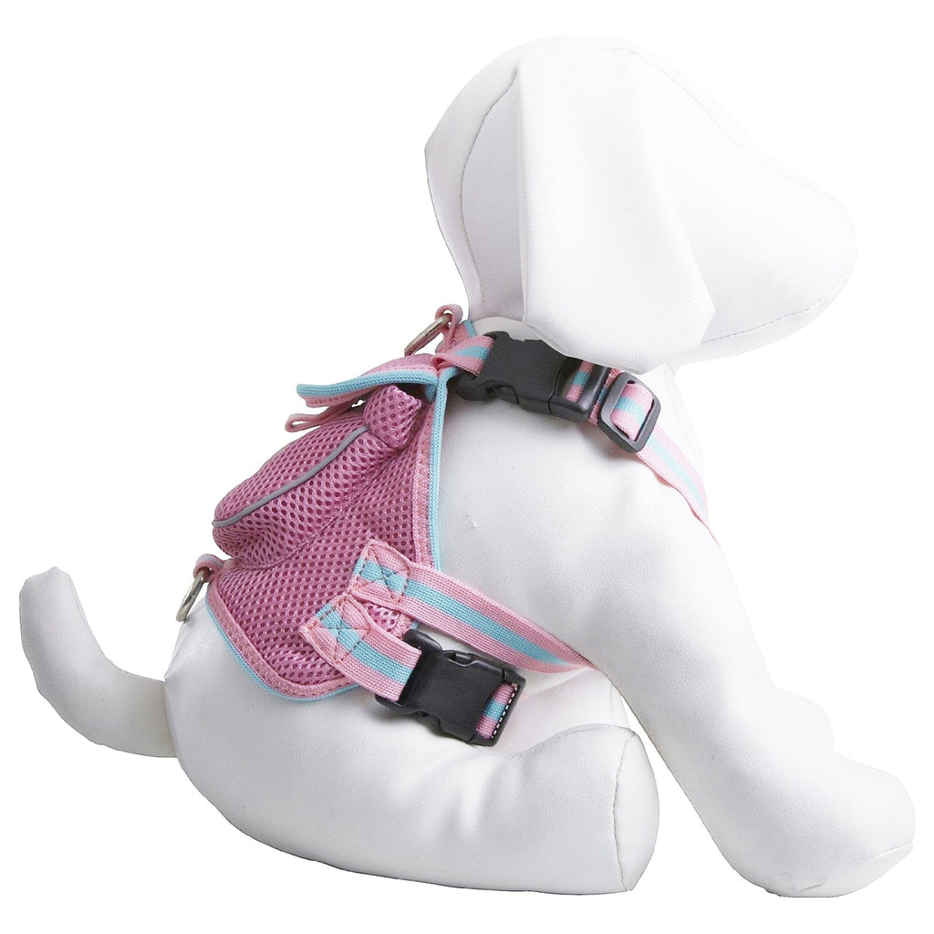 Pet Life ® 'Pocket Bark' Reflective Adjustable Fashion Pet Dog Harness w/ Hook-and-Loop Pouch and Dual Harness Rings