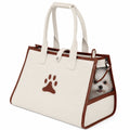 Pet Life ® 'Posh Paw' Elegant Leatherette Designer Fashion Travel Pet Dog Carrier Tote