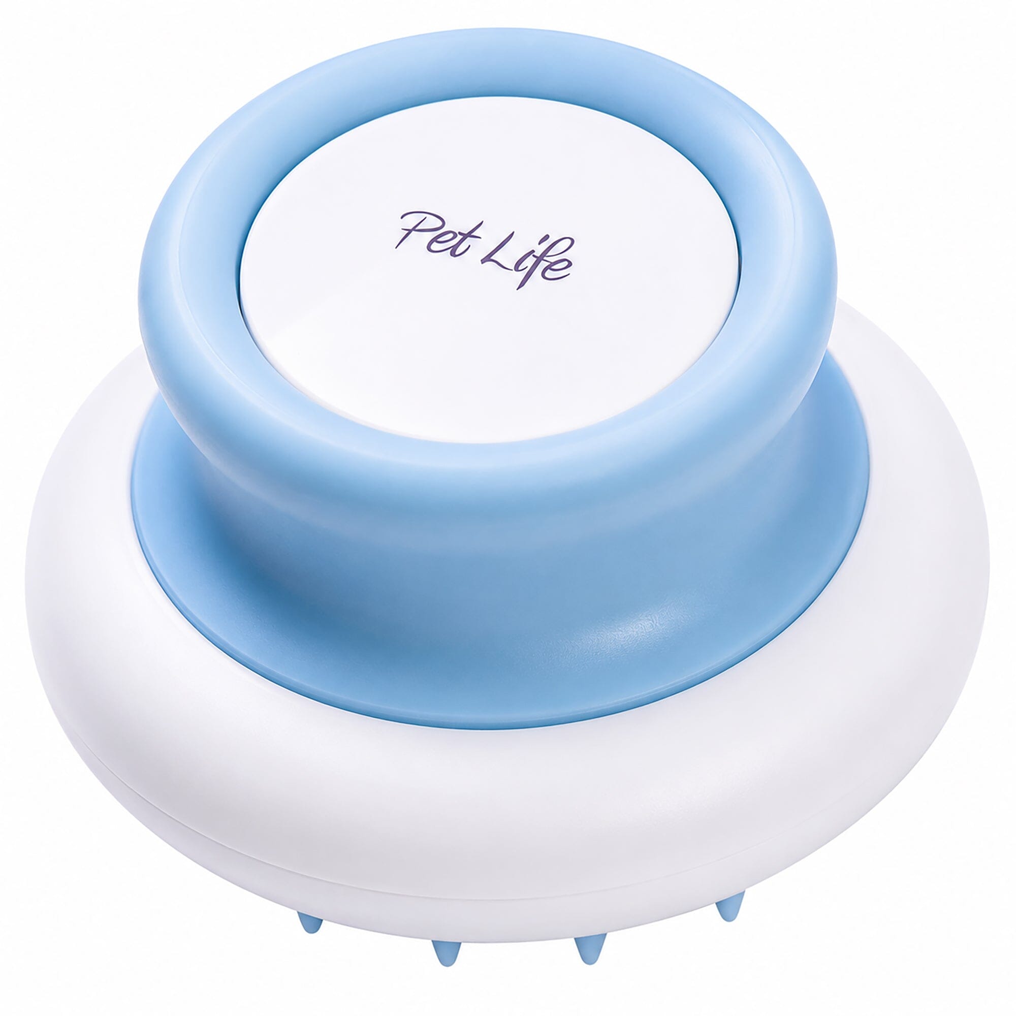 Pet Life ® 'Scwubba' Handheld Bathing Brushing and Massaging Soft Flexible Grooming Pet Comb