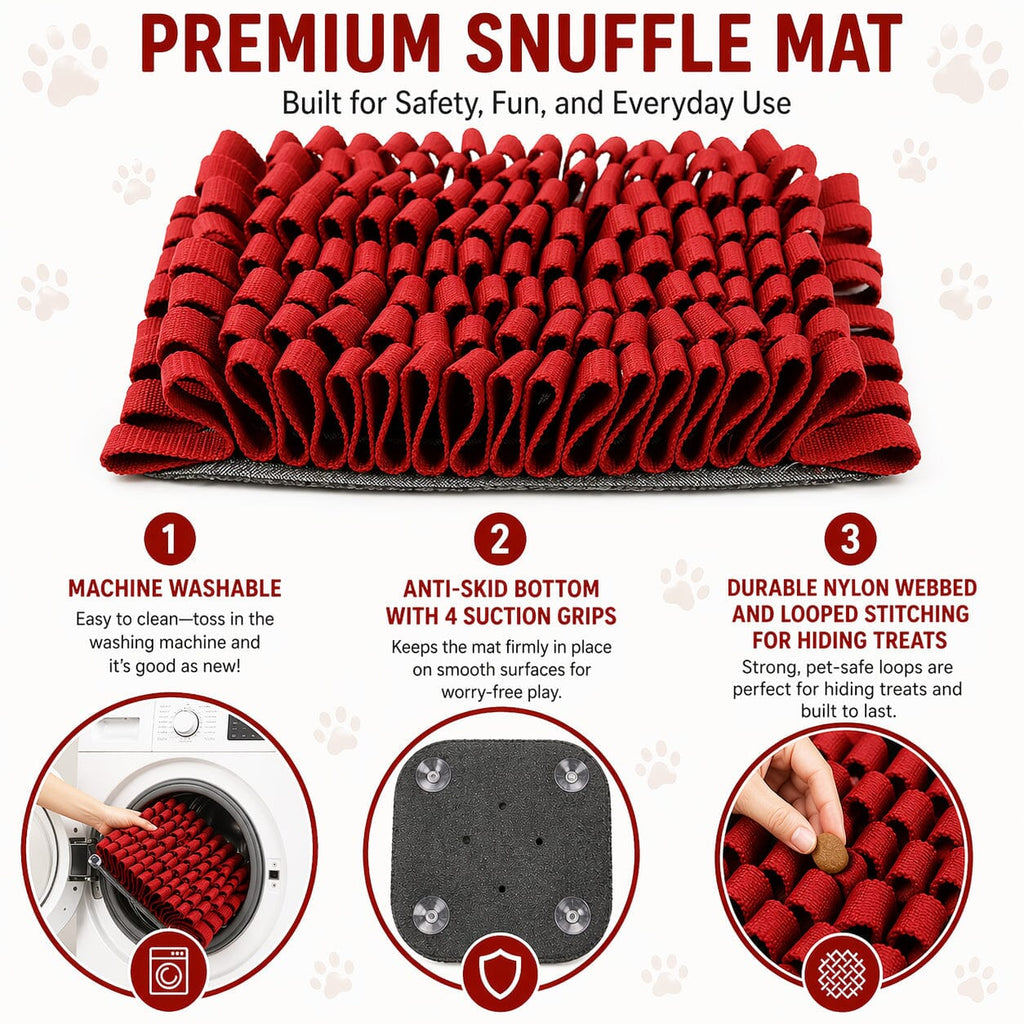 Pet Life ® 'Sniffer Grip' Interactive Anti-Skid Suction Pet Snuffle Mat