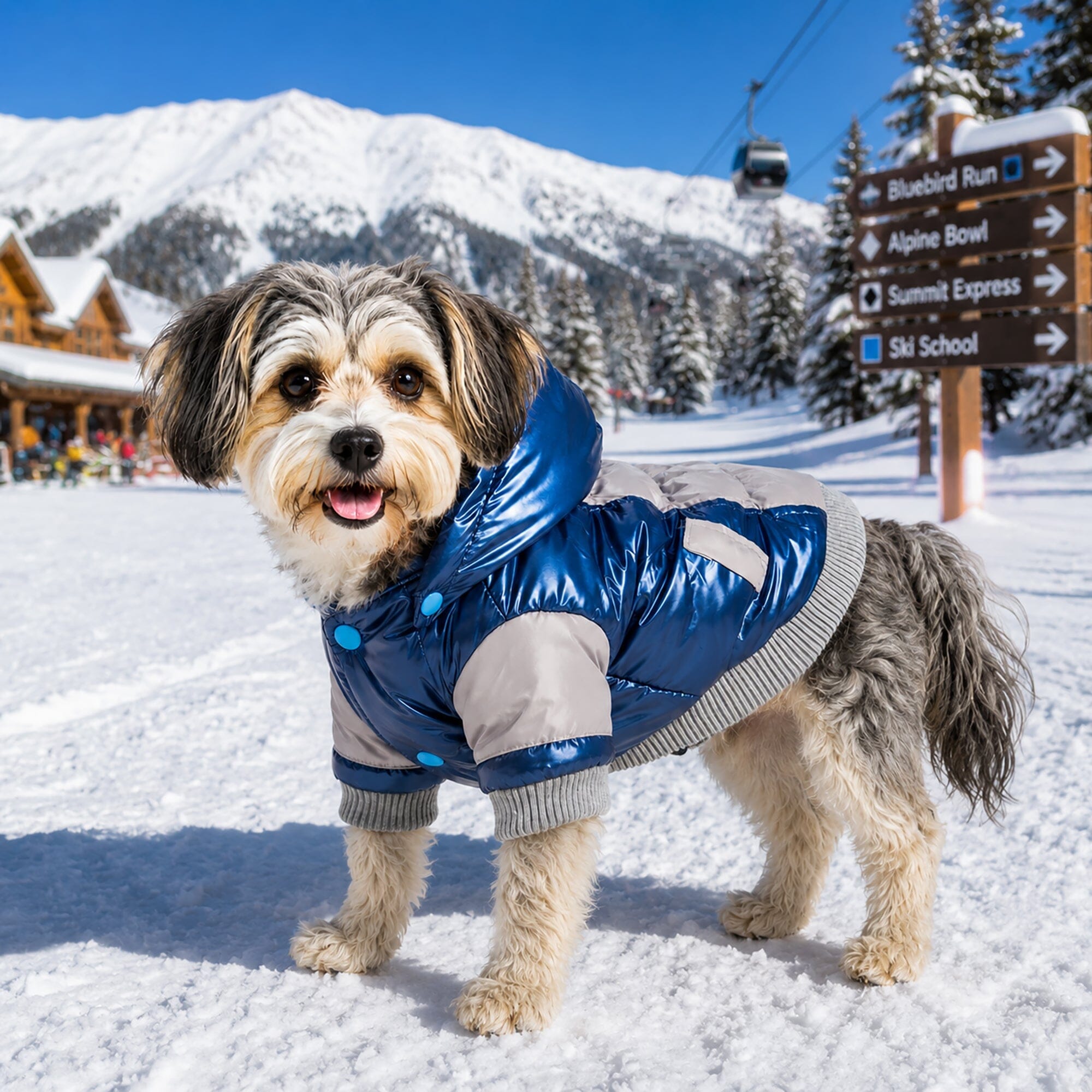 Pet Life ® 'Vintage Aspen' 3M Insulated Sporty Ski Dog Jacket w/ Removable Hood