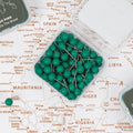 Canvas Push Pins - Green