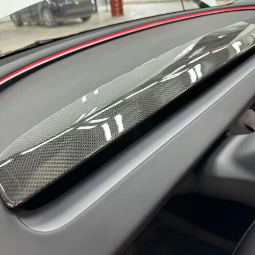 Real Carbon Fiber Replacement Dashboard Cover for Model 3 Highland / Model Y Juniper / Model YL