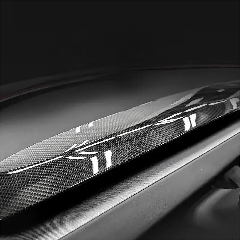 Real Dry Carbon Fiber Dash Cover Overlay for Model 3 Highalnd & New Model Y