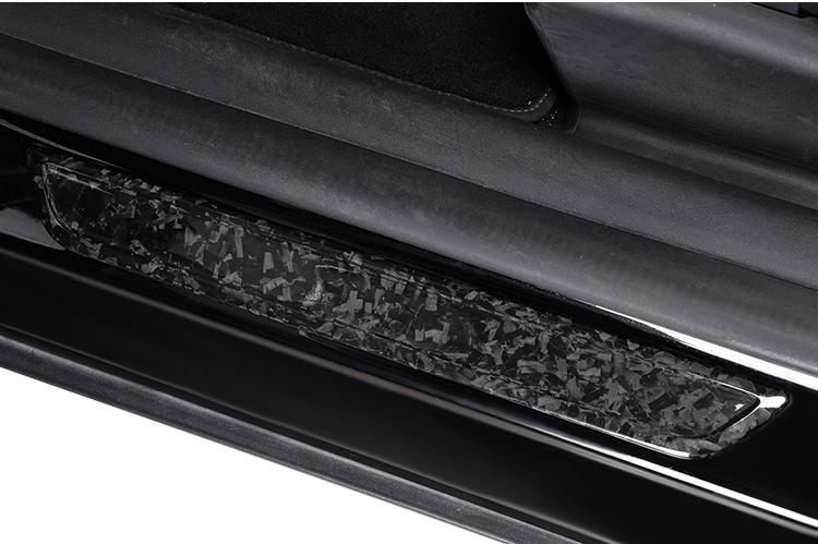 Real Dry Carbon Fiber Door Sill Strip Cover for Model 3 / Y