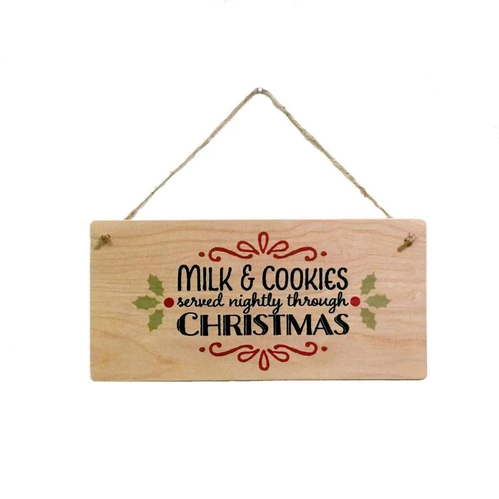 Rustic Christmas Decor - Hanging Wood Wall Sign