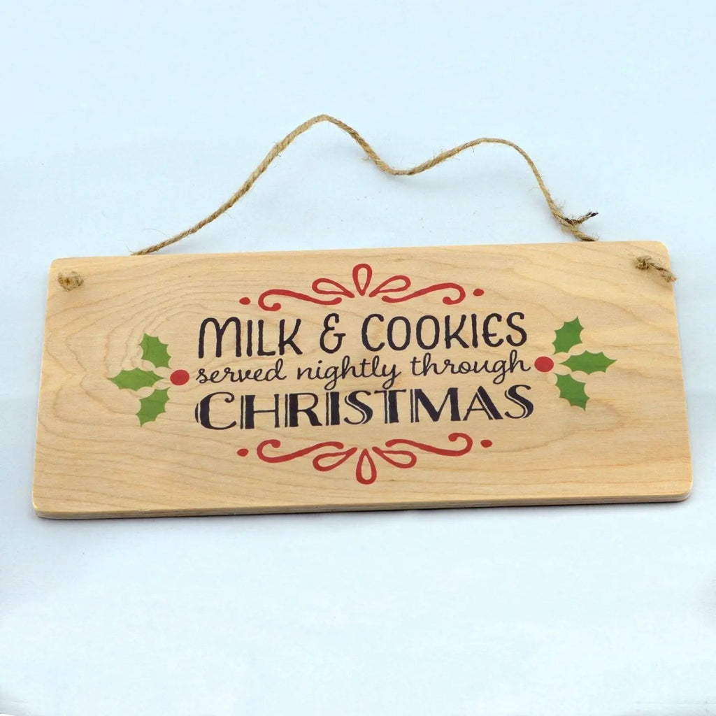Rustic Christmas Decor - Hanging Wood Wall Sign