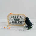 Salem Apothecary Sign Halloween Decor, wood block home decor, Fall decor wood sign