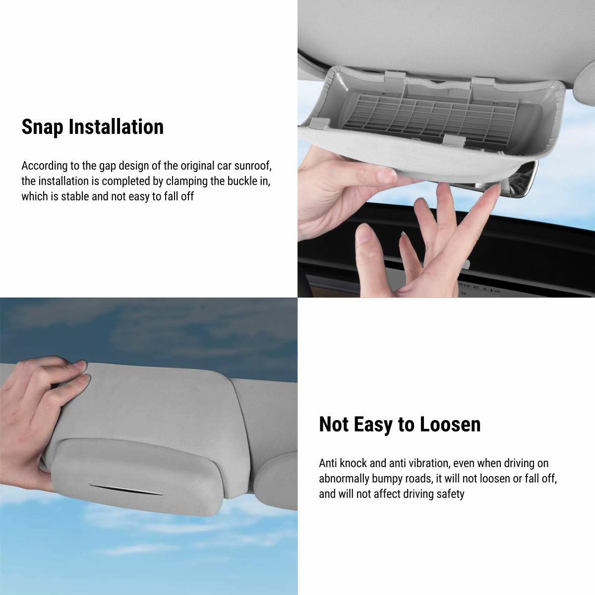 Sunglass Holder Storage Clip for Model Y | TESERY