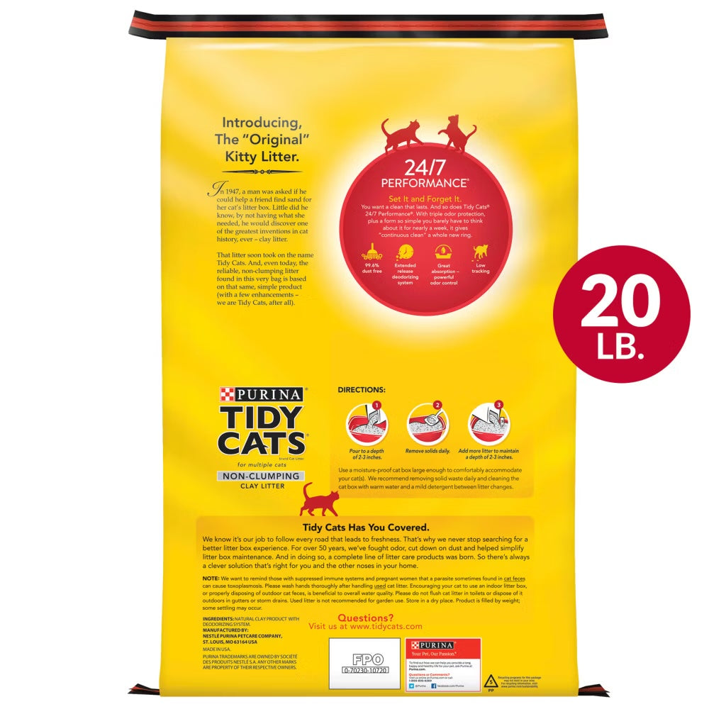 Tidy Cats 24/7 Performance Non Clumping Clay Litter