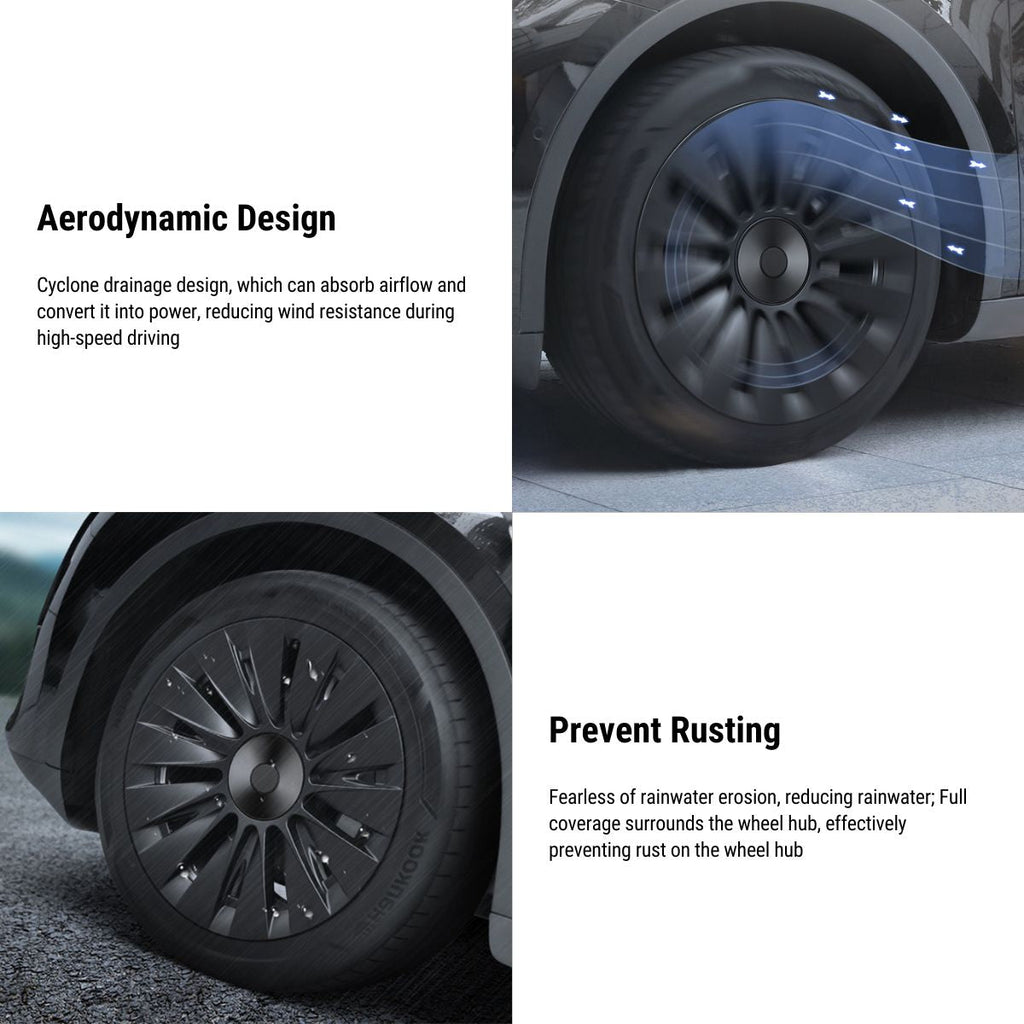TESERY 19″ Performance Hub Caps For Model Y (4PCS)