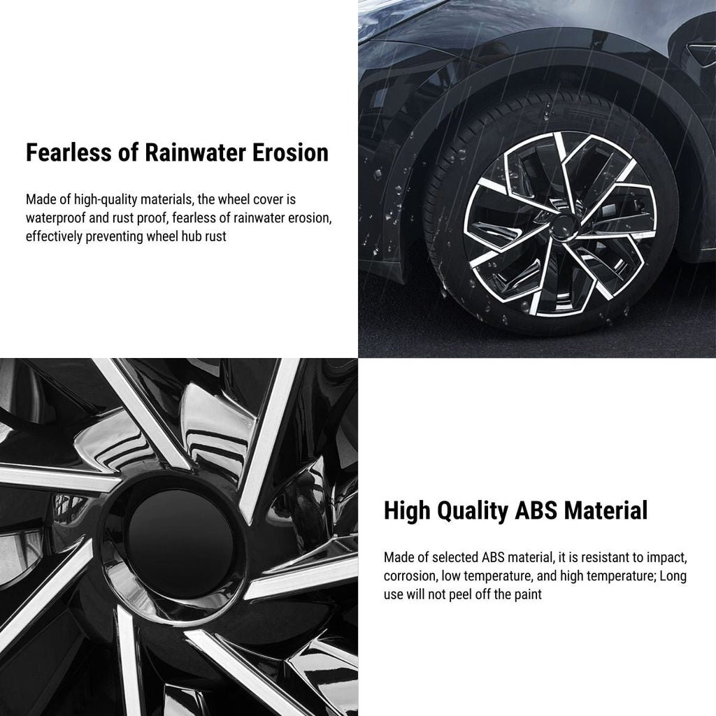 TESERY 19″ Trinan Wheel Covers for Model Y (4PCS)