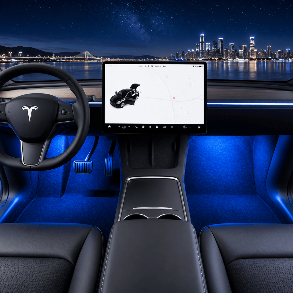 TESERY Footwell / Puddle / Glovebox / Frunk / Trunk LED Lights for Model 3/Y/S/X