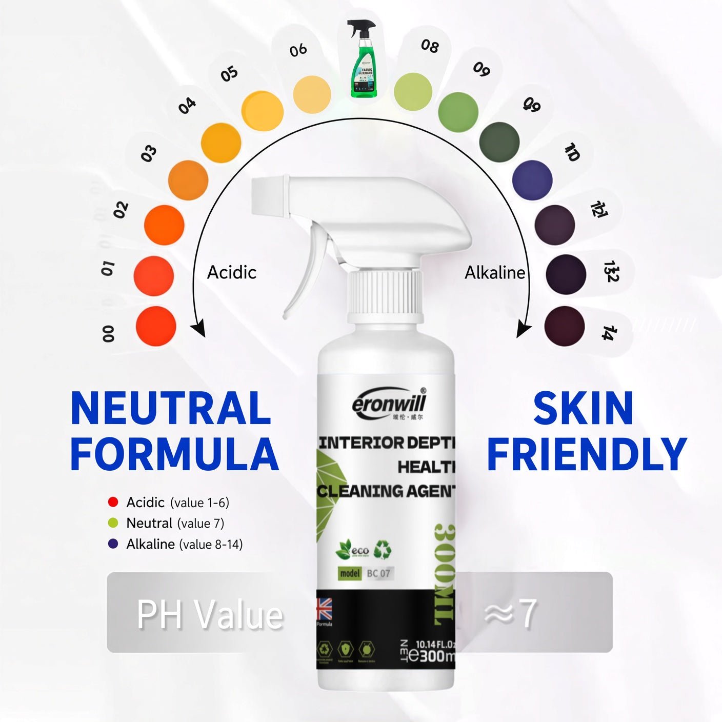 Tesla Interior Cleaner & Stain Remover for Vegan Leather | Safe on Model 3, Y, S, X Seats, Dash & Console