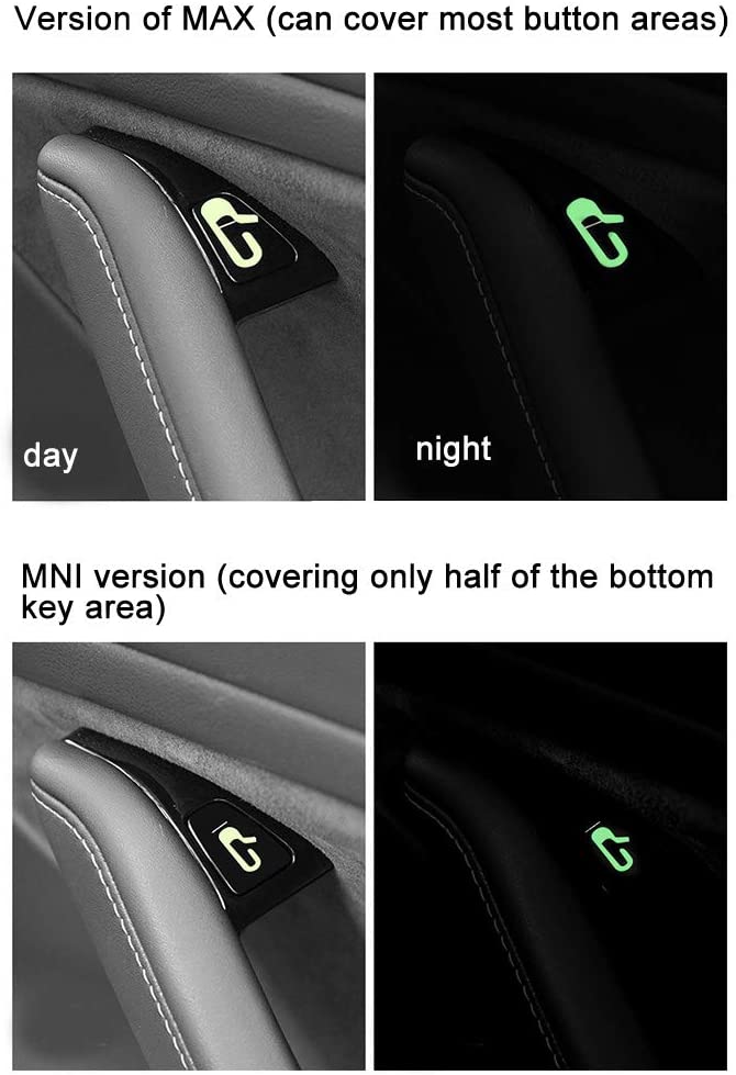 Glow-in-the-Dark Door Handle Stickers for Model 3 (8-Pack) | 2 Colors | Easy Find