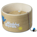 Touchcat 'Claw-ver Nest' Rounded Scratching Cat Bed w/ Teaser Toy