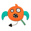 Touchdog Cartoon Monster Plush Dog Toy - Orange