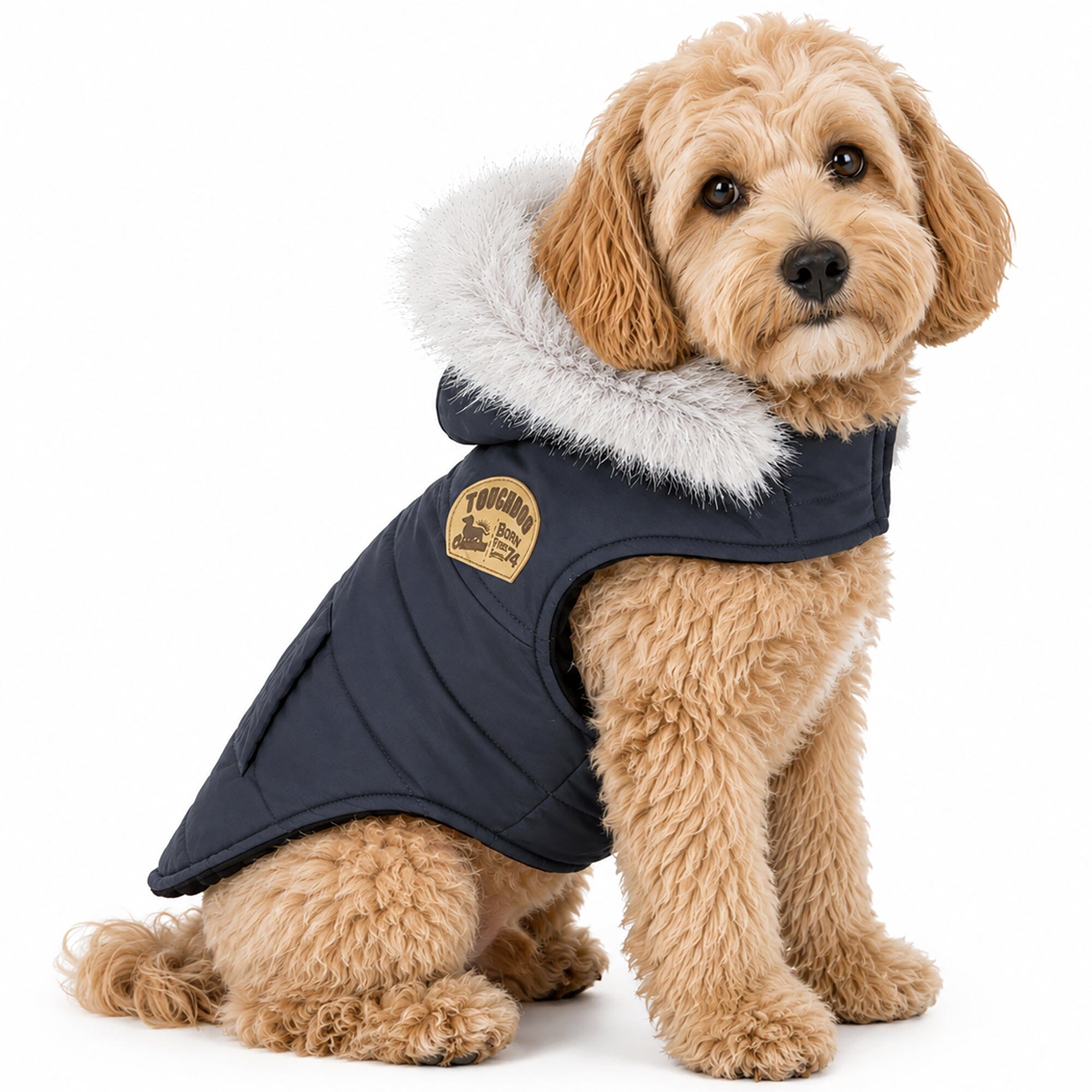 Touchdog 'Eskimo-Swag' Duck-Down Insulated Winter Dog Coat Parka