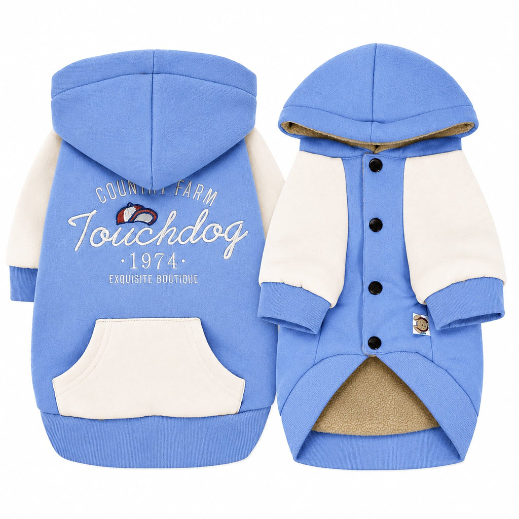 Touchdog 'Heritage' Soft-Cotton Fashion Dog Hoodie Sweater